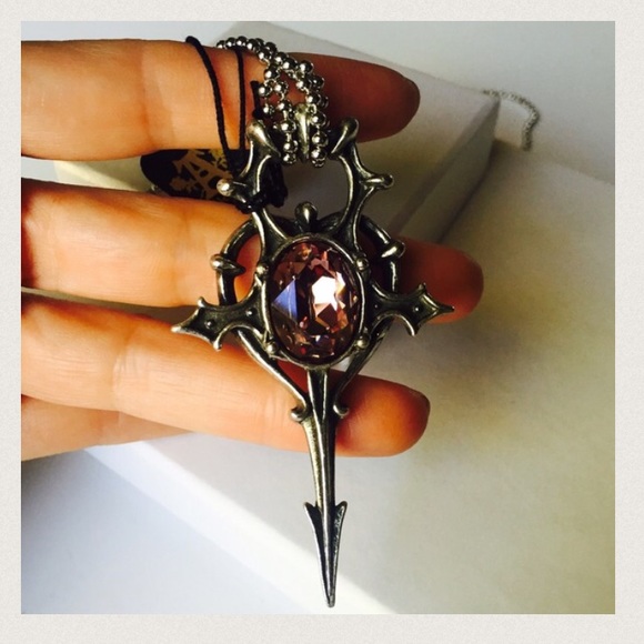 Alchemy Jewelry - Herzleben Swarovski Crystal Heart-Life Ankh