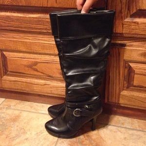Tall black boots
