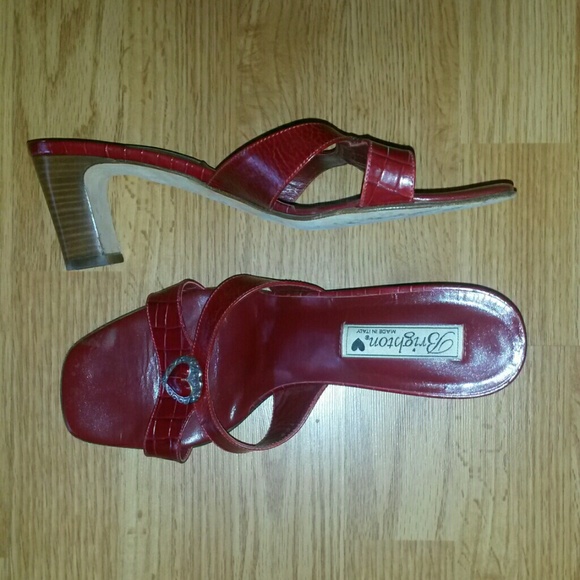 Brighton Red leather heals