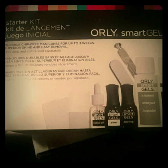Orly gel nail kit including led light, polish