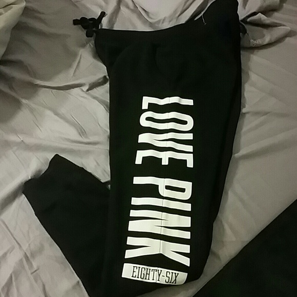 Victorias secret pink long sweatpants! NWOT