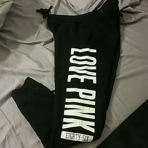 Victorias secret pink long sweatpants! NWOT