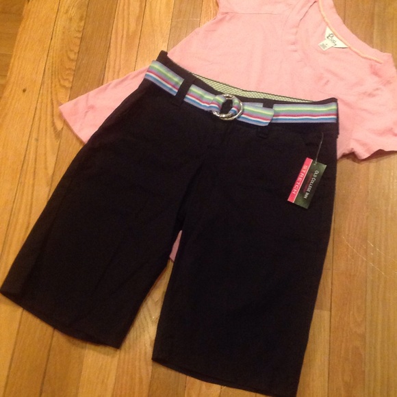 Long Dark Navy Bermudas