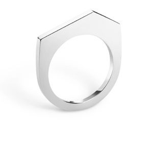 Selin Kent ring. Size 7. Silver plated.