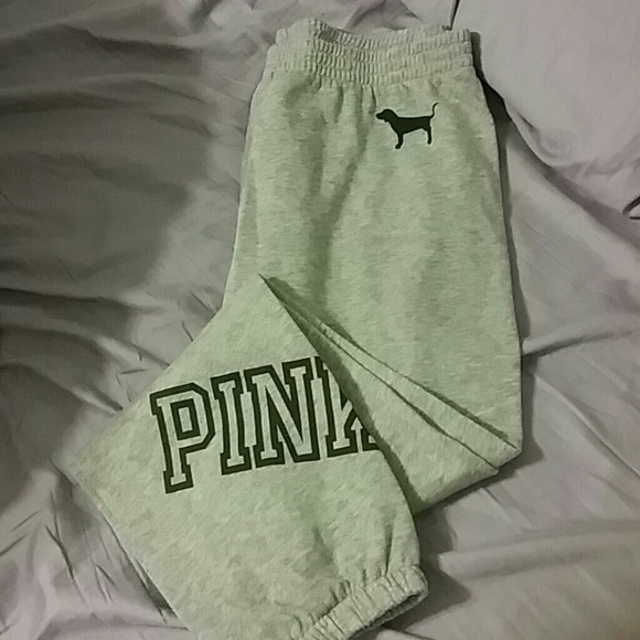 Victorias secret pink long sweatpants NWOT