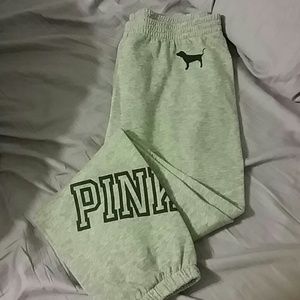 Victorias secret pink long sweatpants NWOT