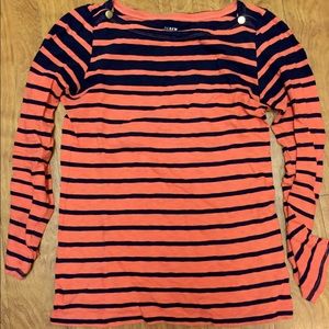 j crew boat neck sailor tee