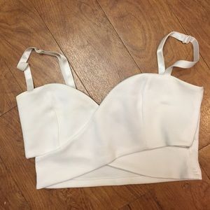 Nastygal croped wrap tank