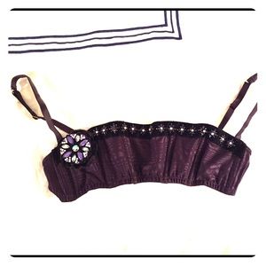 Victoria secret purple:satin&velvet w/embelishment