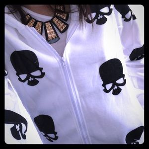 Skeleton printed jacket