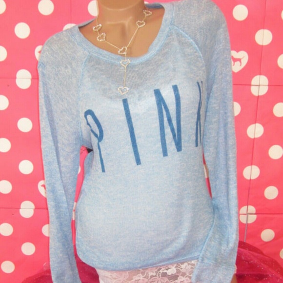 Nwot Victorias secret blue stretch sweater