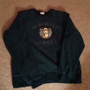 Hunter green fleece Tigger sweatshirt