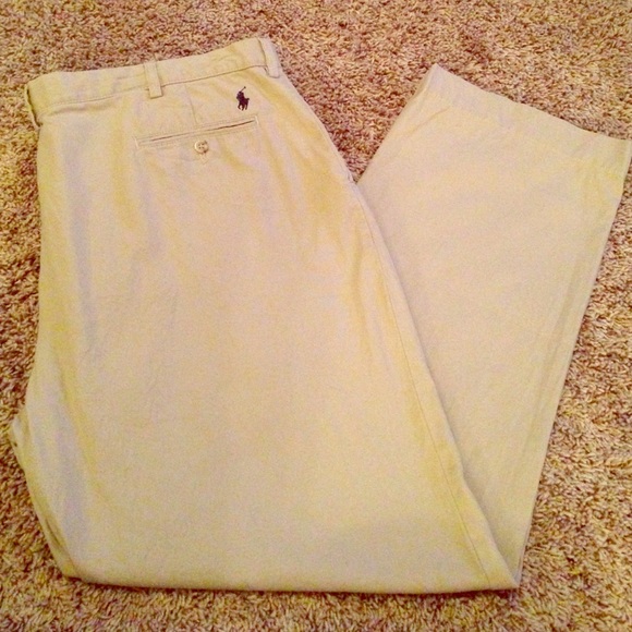 Men's Khaki Polo Pants