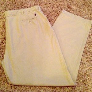 Men's Khaki Polo Pants