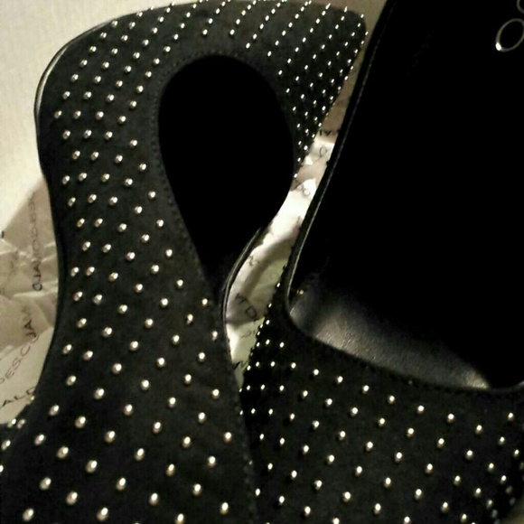Silver pin dots black heel - Picture 1 of 1