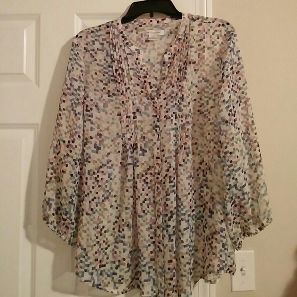 Sheer blouse XL Liz claiborne
