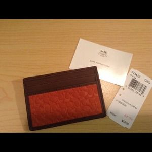 Authentic  Coach Slim Card Case