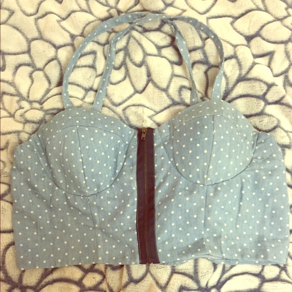Polka dots crop top - Picture 1 of 2