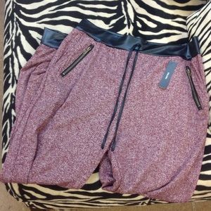 Sweatpants black and burgundy