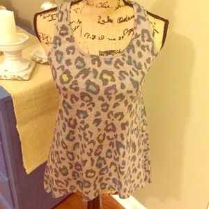 Colored Cheetah print tank
