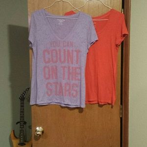 Two American Eagle t-shirts.