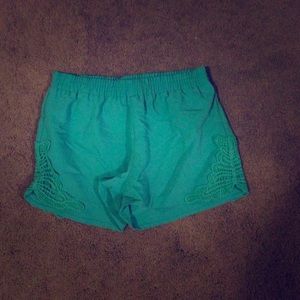 Green shorts