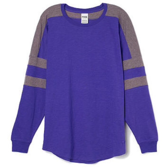 ♦️SOLD♦️ Victoria's Secret PINK Varsity Crew Tee