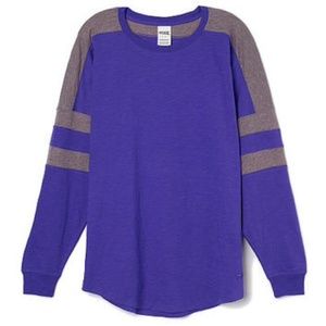 ♦️SOLD♦️ Victoria's Secret PINK Varsity Crew Tee