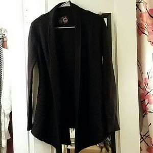 Black knit cardigan