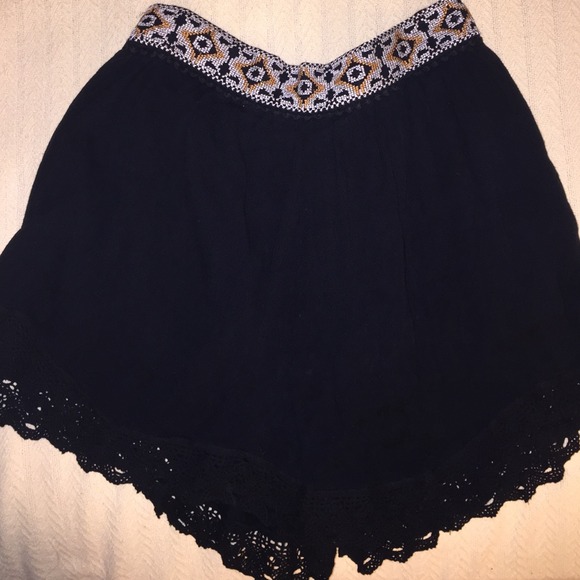 Free people crochet shorts