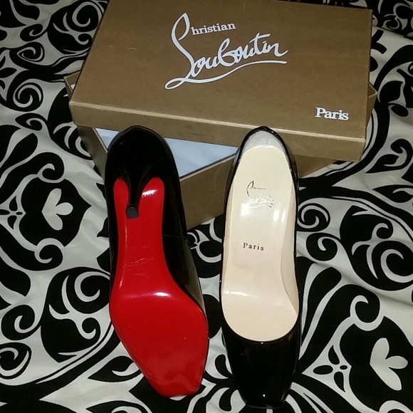 Christian Louboutin Black Patent Pump *Authentic*