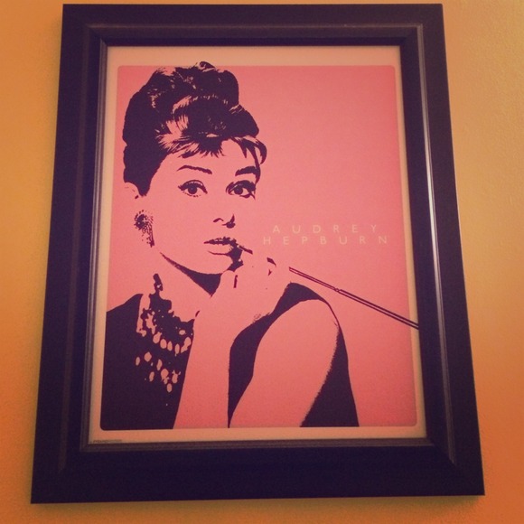 Audrey Hepburn print picture in frame