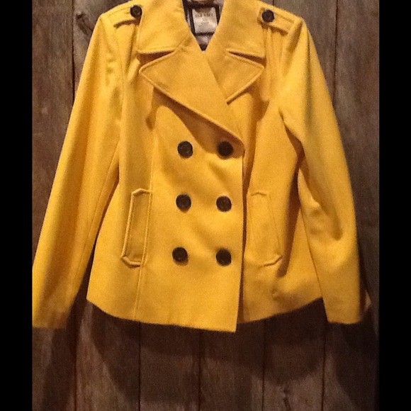 Yellow Peacoat - Price Reduced