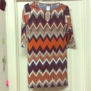 NEVER BEEN WORN Chevron dress