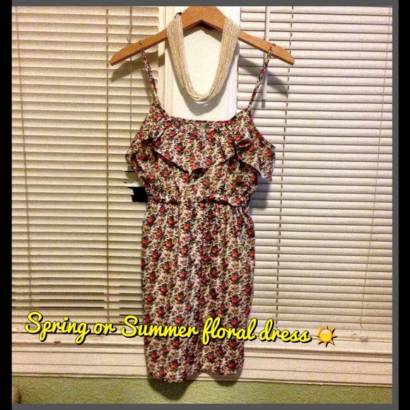 Floral spring or summer dress 👗