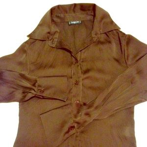 🎈SOLD Sinéquanone Paris Brown Blouse