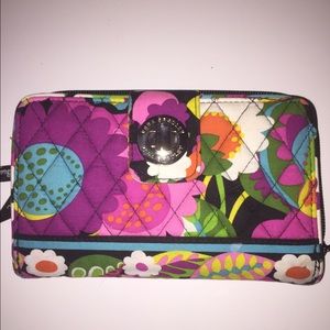 Vera Bradley turn lock wallet