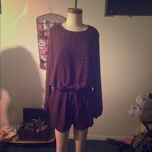 Lucca Couture Chiffon Printed Romper