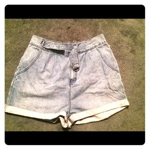 Bdg Belted Denim Shorts