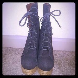 JEFFREY CAMPBELL EASE UP WEDGES SIZE 10