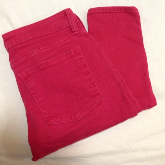 GAP Pink super skinny ankle jeans