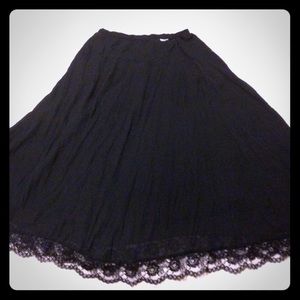 🎈SOLD El Corte Inglés Black Lace Long Skirt