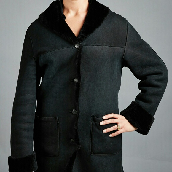 barneys shearling coat