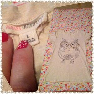 Hipster owl tee
