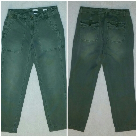 J. Crew Light Faded Green Pant Capris - Picture 2 of 4