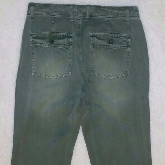 J. Crew Light Faded Green Pant Capris - Picture 4 of 4