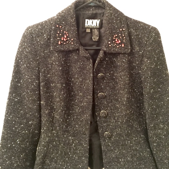 Stunning DKNY blazer with beaded details