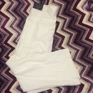 Worthington White Snake-Textured Dress Pants