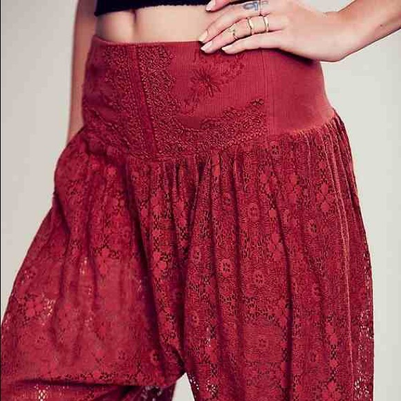 Free People Lace Harem Pants