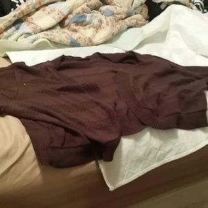 Brown sweater cardigan